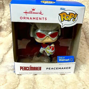 New in the package Hallmark Funko Pop Peacemaker Ornament.